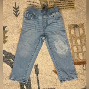 Gap toddler Mickey Mouse jeans